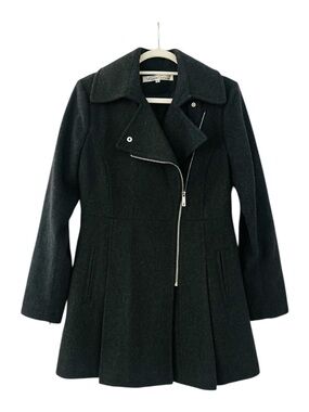 Kenneth Cole Asymmetrical Zip Pea Coat